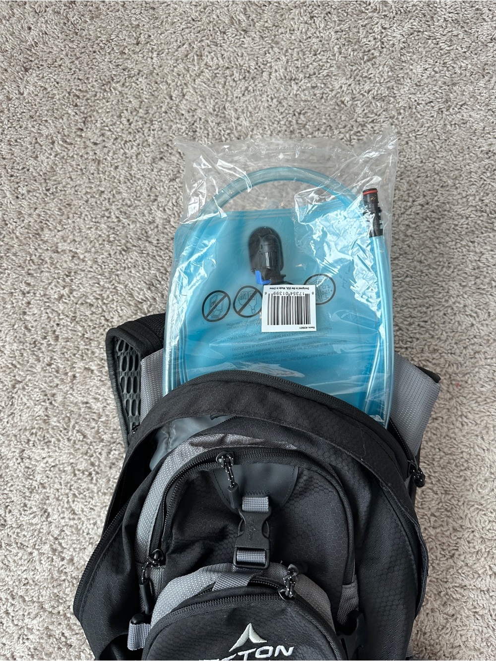 Teton Sports Women's Black & Gray Compact Hiking Backpack - Picture 2 of 2
